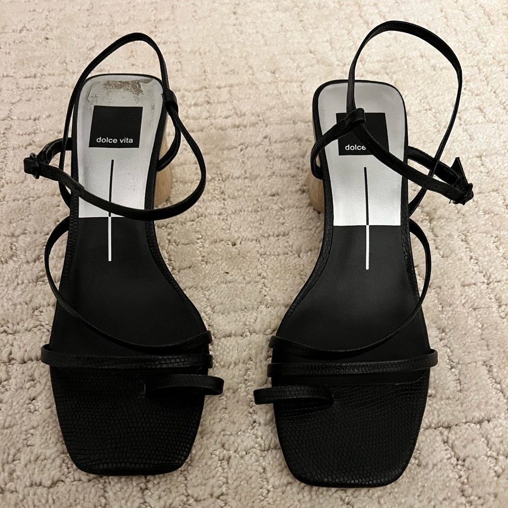 Dolce Vita black sandals, good condition.